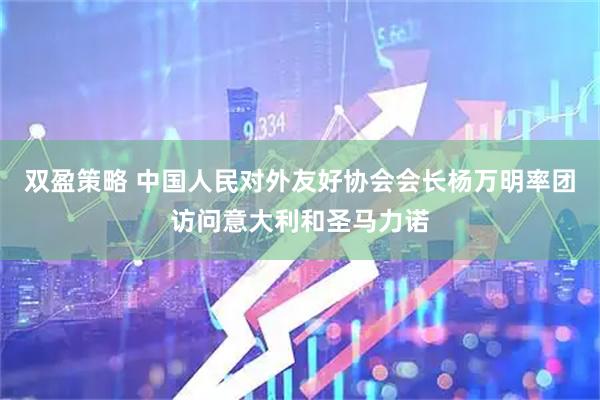 双盈策略 中国人民对外友好协会会长杨万明率团访问意大利和圣马力诺