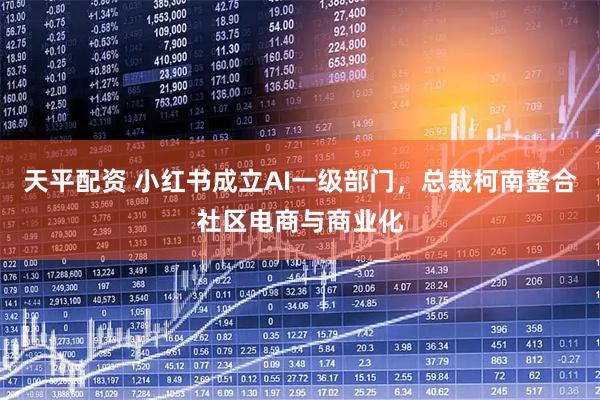 天平配资 小红书成立AI一级部门，总裁柯南整合社区电商与商业化