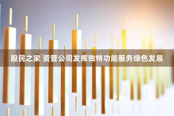股民之家 资管公司发挥独特功能服务绿色发展