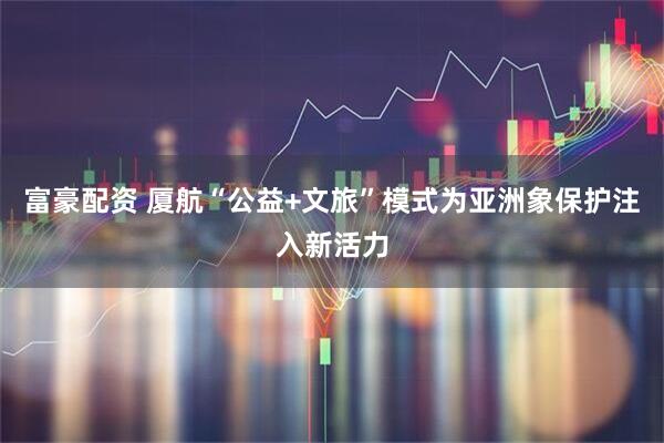 富豪配资 厦航“公益+文旅”模式为亚洲象保护注入新活力